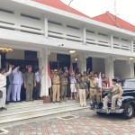Pengambilan gambar Film "Soera Ing Baja" salah satunya dilakukan di Rumah Dinas Wali Kota Surabaya, Minggu (13/11/2022). (ANTARA/HO-Diskominfo Surabaya)-1668399189