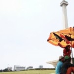 Suasana siang hari dengan panas yang menyengat di wilayah Monas Jakarta Pusat-1710878137