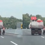 Sopir Truk kejar mobil, diduga lupa tari rem tangan-1713415036