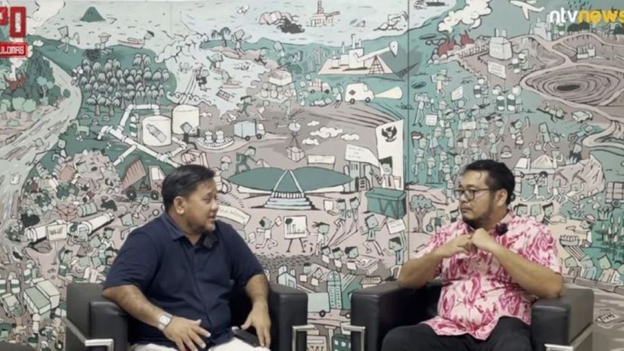 Direktur Eksekutif Nasional Walhi, Boy Jery Even Sembiring saat menjadi narasumber dalam DPO Podcast yang dipandu Pemimpin Redaksi Ntvnews.id, Ismoko Widjaya.