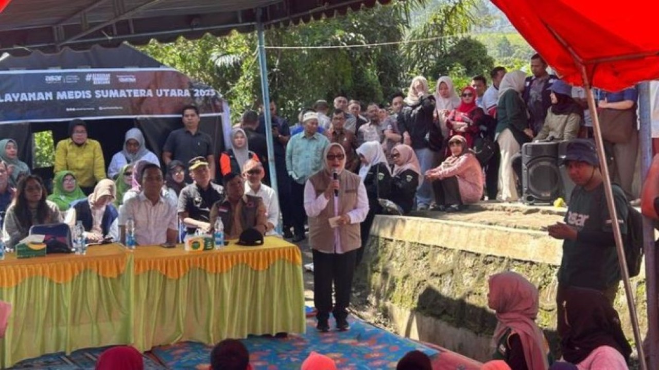 Menteri PPPA Arifah Fauzi turun langsung ke Tapanuli Selatan, Sumatra Utara. (Foto: Dok/Nusantara TV)