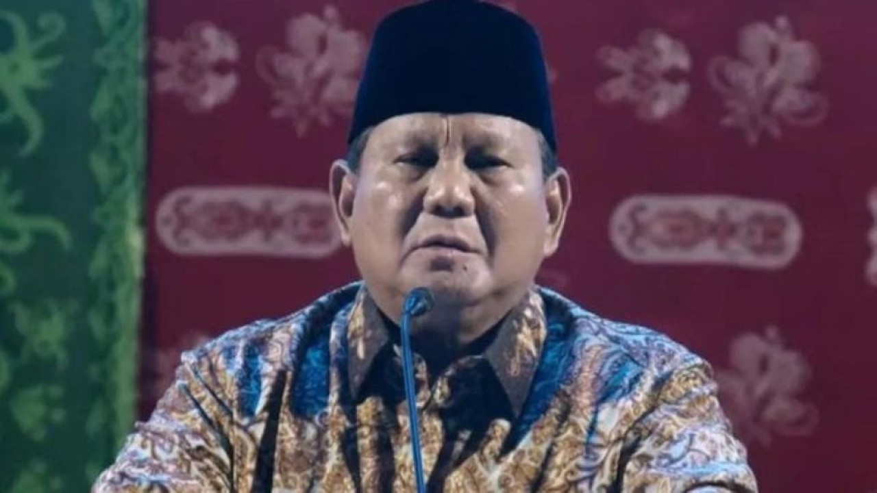 Presiden Prabowo Subianto menghadiri Puncak Perayaan Natal Nasional 2025 di Tenis Indoor, Jakarta, Senin (5/1/2026). (Foto: ANTARA/Maria Cicilia Galuh)