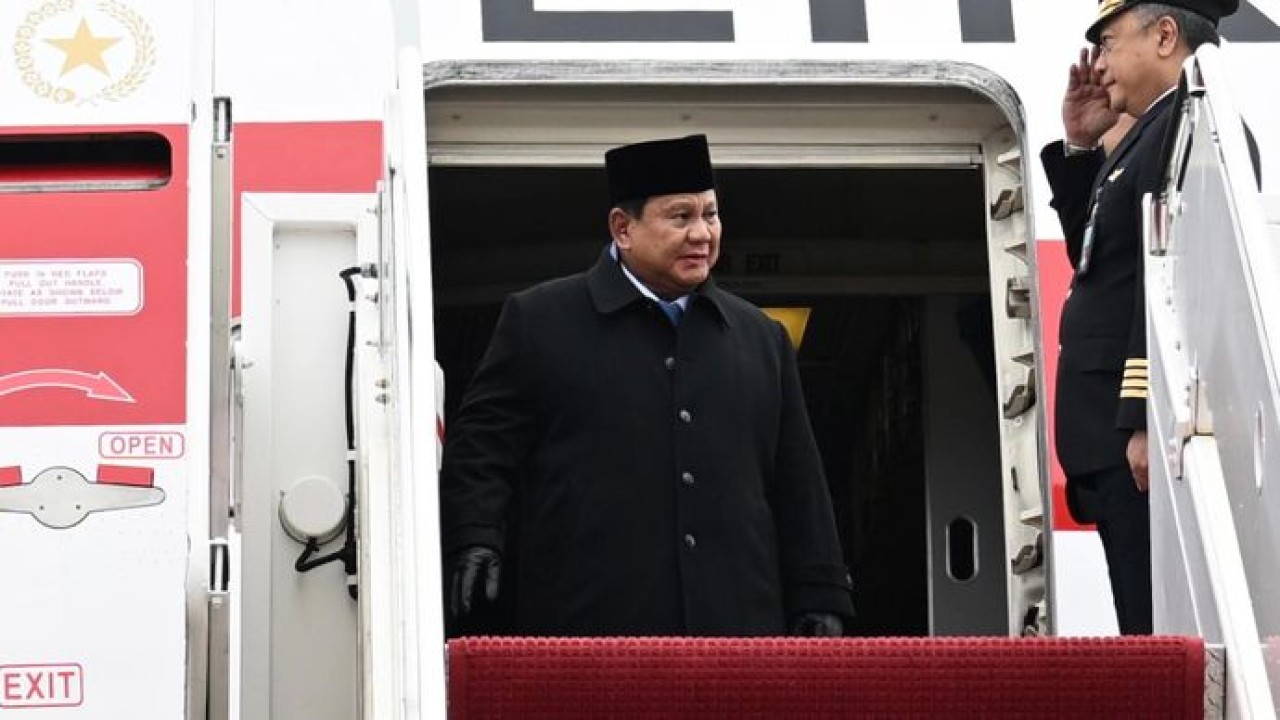 Presiden Republik Indonesia Prabowo Subianto tiba di Amerika Serikat (AS) (Sekretariat Presiden)