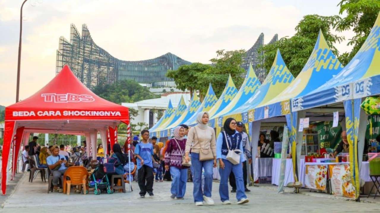 Kawasan Ibu Kota Nusantara (IKN) di Kalimantan Timur ramai dikunjungi turis domestik dan asing di momentum libur Idulfitri 2026. (Foto: Dok/Istimewa/Bakom RI)