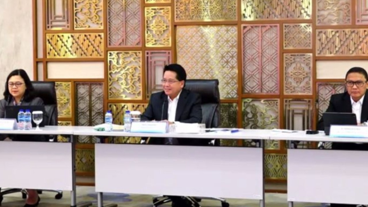 Direktur Utama BRI Hery Gunardi dalam Press Conference Kinerja Keuangan BRI Triwulan I 2026 di Kantor Pusat BRI.