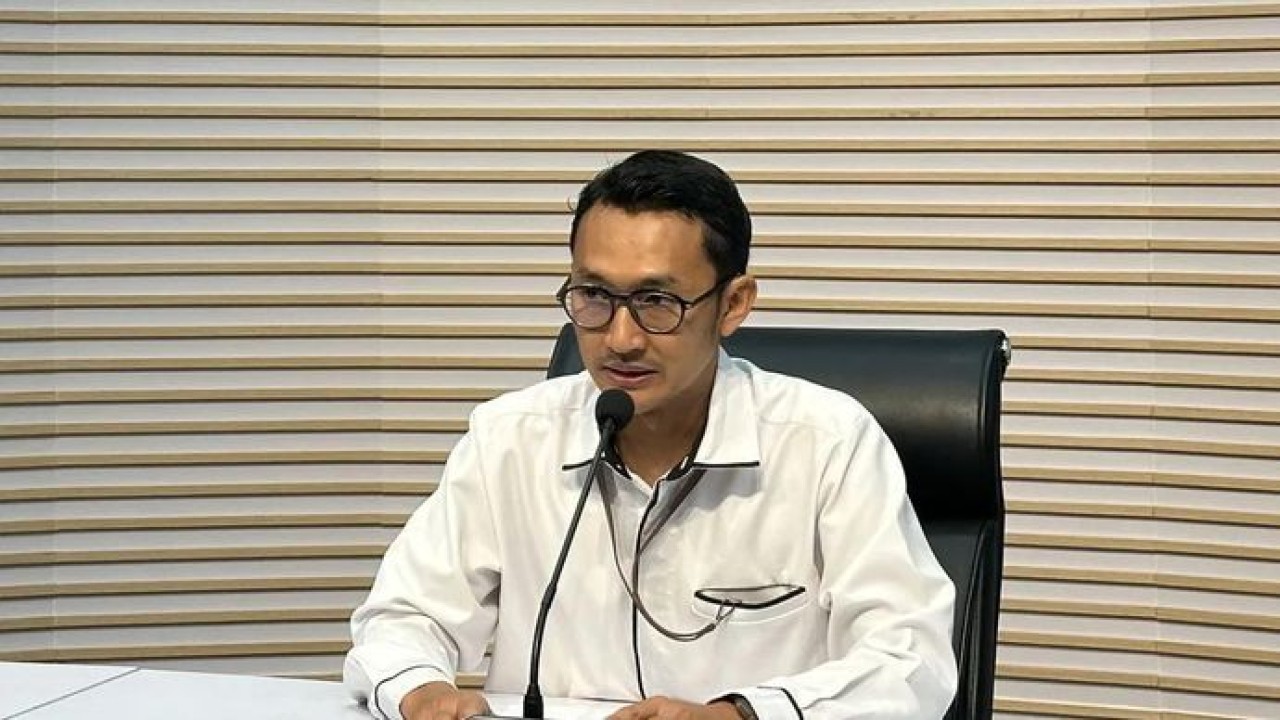 Juru Bicara Komisi Pemberantasan Korupsi Budi Prasetyo memberikan keterangan di Gedung Merah Putih KPK, Jakarta, Senin 30 Maret 2026. ANTARA/Rio Feisal (Antara)