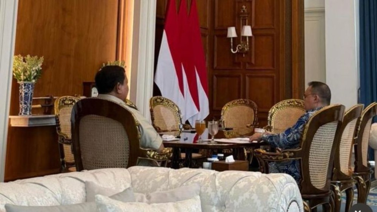 Presiden Prabowo Subianto dengan Wakil Ketua DPR RI Sufmi Dasco Ahmad. (Foto: Instagram @sufmi_dasco)