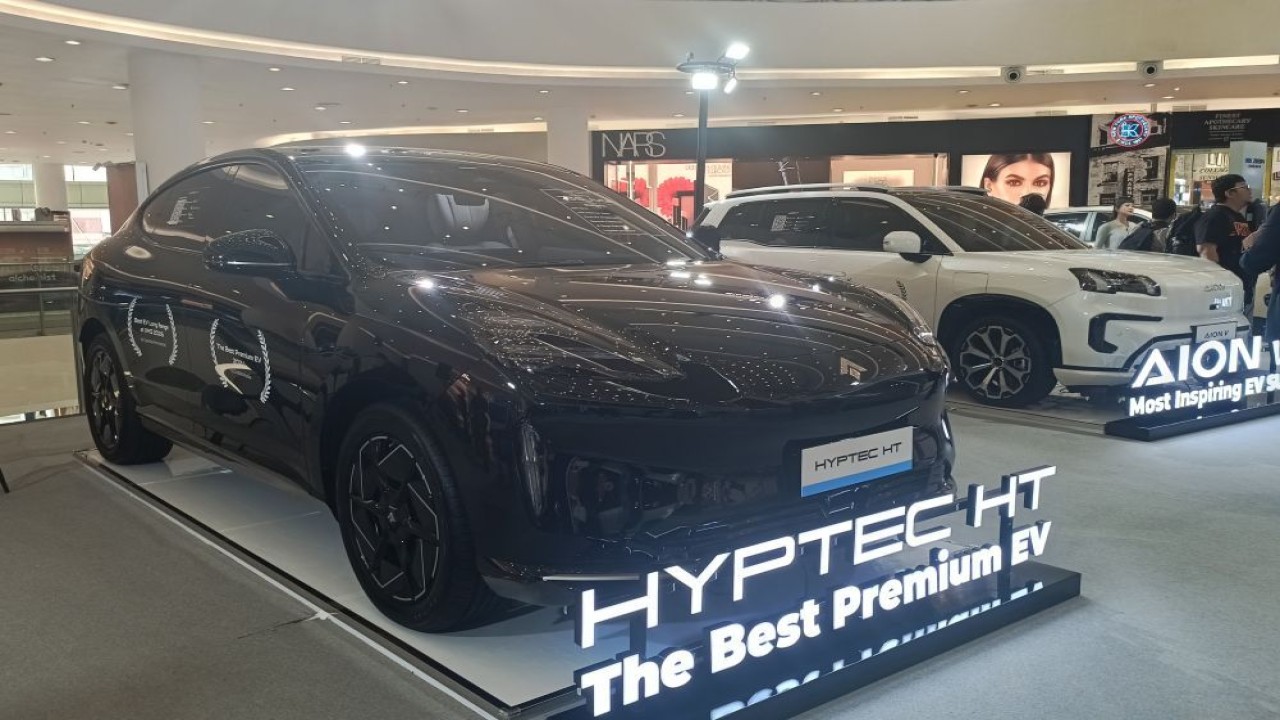GAC Indonesia menghadirkan berbagai pilihan mobil listrik di ajang Indomobil Expo 2026 pada 5-17 Mei. (Foto: Adiantoro/NTV)