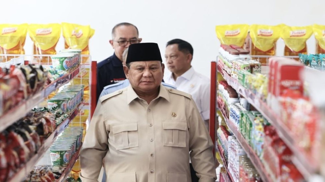 Presiden Prabowo Subianto saat peresmian operasionalisasi 1.061 Koperasi Desa/Kelurahan Merah Putih (KDKMP) di Kabupaten Nganjuk, Jawa Timur, Sabtu (16/5/2026). (Foto: Dok/Istimewa/Bakom RI)