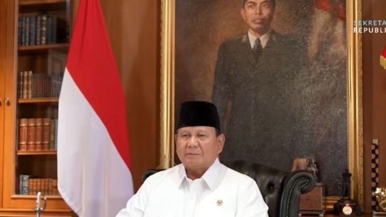 Presiden Prabowo Subianto menyampaikan ucapan selamat kepada seluruh umat Buddha yang memperingati Hari Raya Waisak 2570 Buddhist Era. (BE) (Foto: Istimewa)