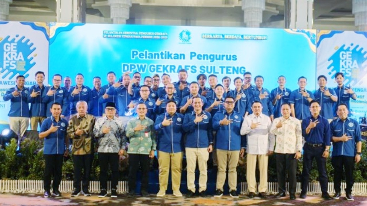 Gekrafs Resmi Lengkapi Kepengurusan di Seluruh Sulawesi Tengah, Hasan Abdul Kadir Pimpin DPW 2026-2029 (Gekrafs)