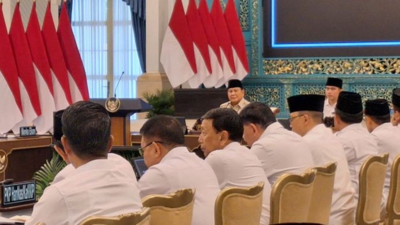 Presiden Prabowo Subianto memimpin Sidang Kabinet Paripurna di Istana Negara, Jumat, 13 Maret 2026. (Foto: NTVnews)