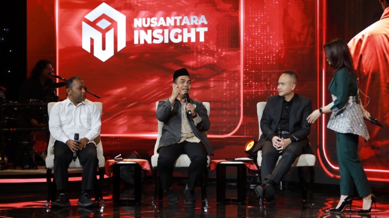 Wakil Sekretaris Jenderal MUI M. Ihsan Tanjung saat menjadi narasumber dalam program perdana Suara Nusantara di Nusantara TV, Rabu (12/8/2026).
