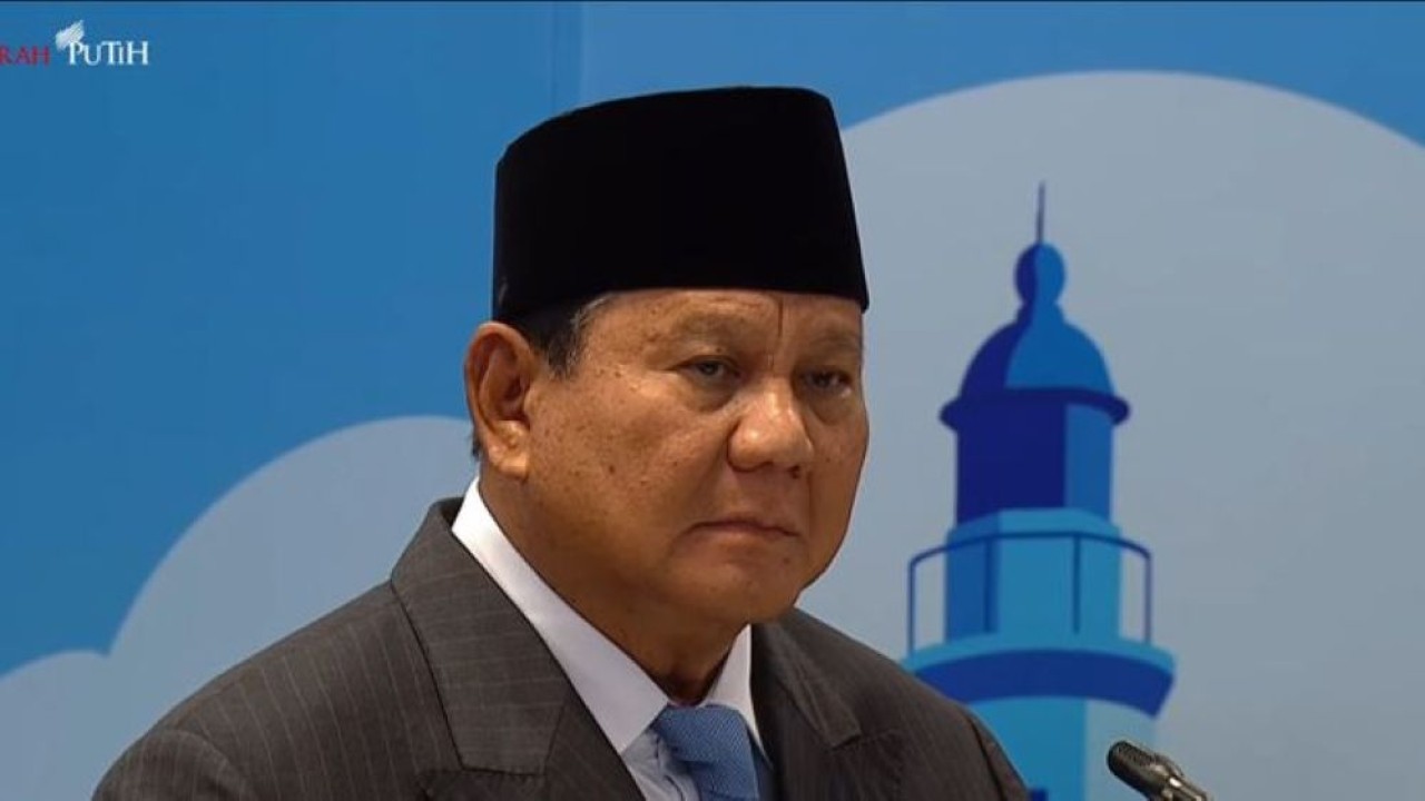 Presiden Prabowo Subianto menyampaikan apresiasinya terhadap pelaksanaan Eastern Economic Forum (EEF) ke-11 di Vladivostok, Rusia. (Foto: Istimewa)