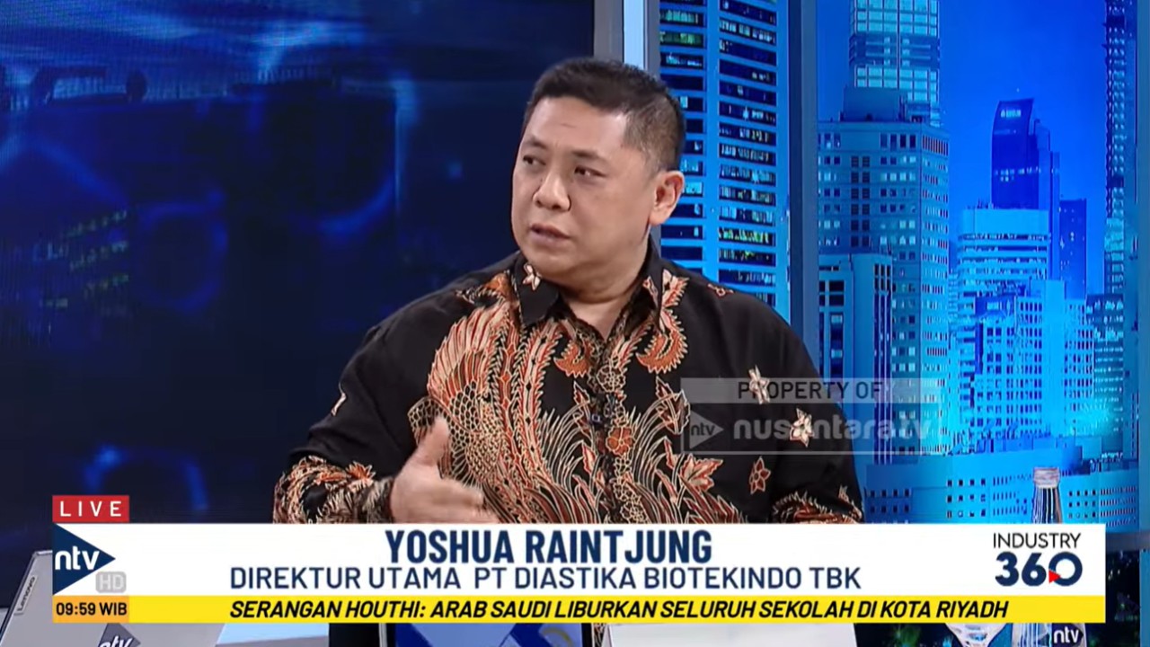 Direktur Utama PT Diastika Biotekindo TBK, Yoshua Raintjung.